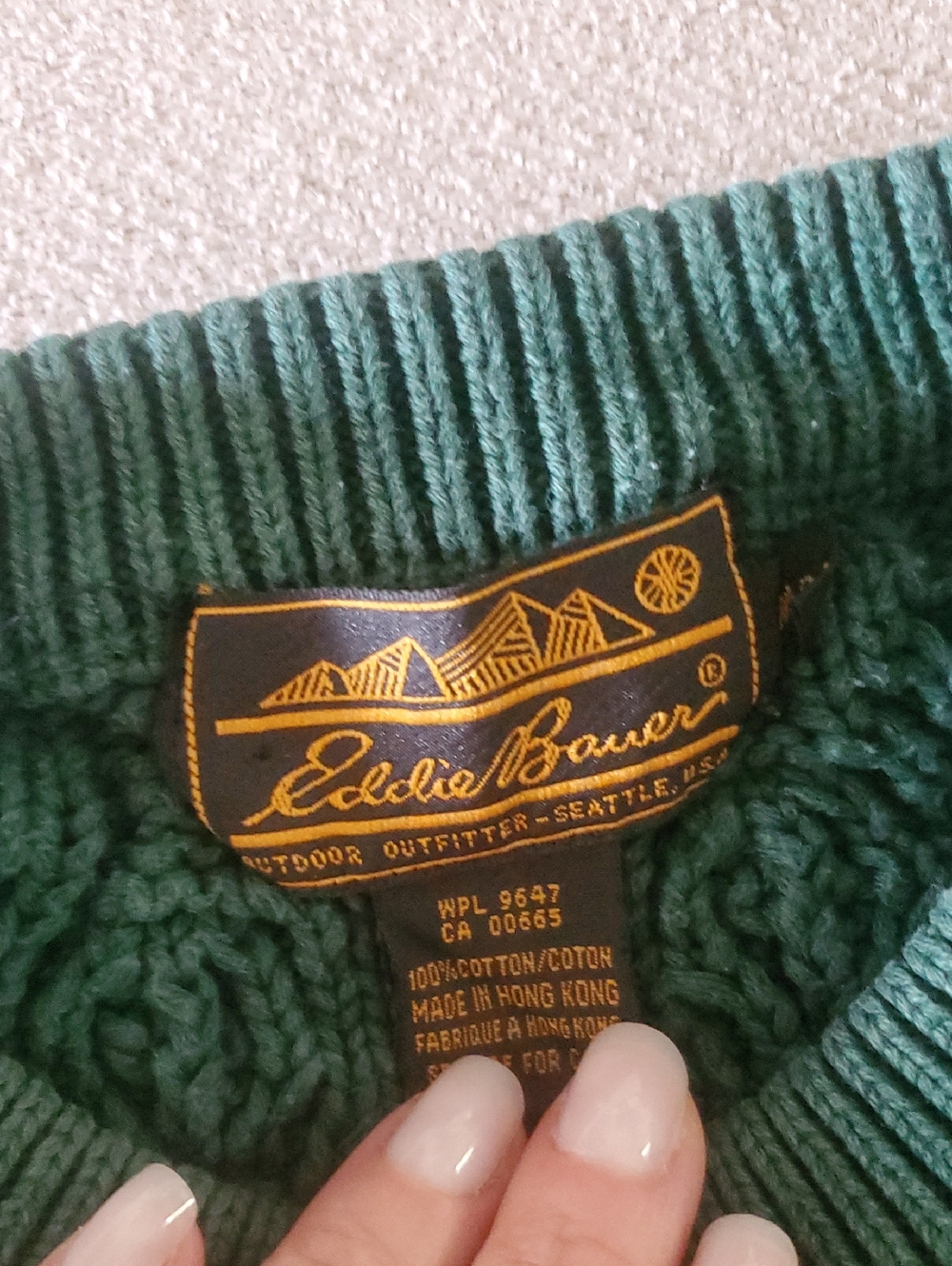 Vintage Cable Knit Sweater - Picture 2 of 4